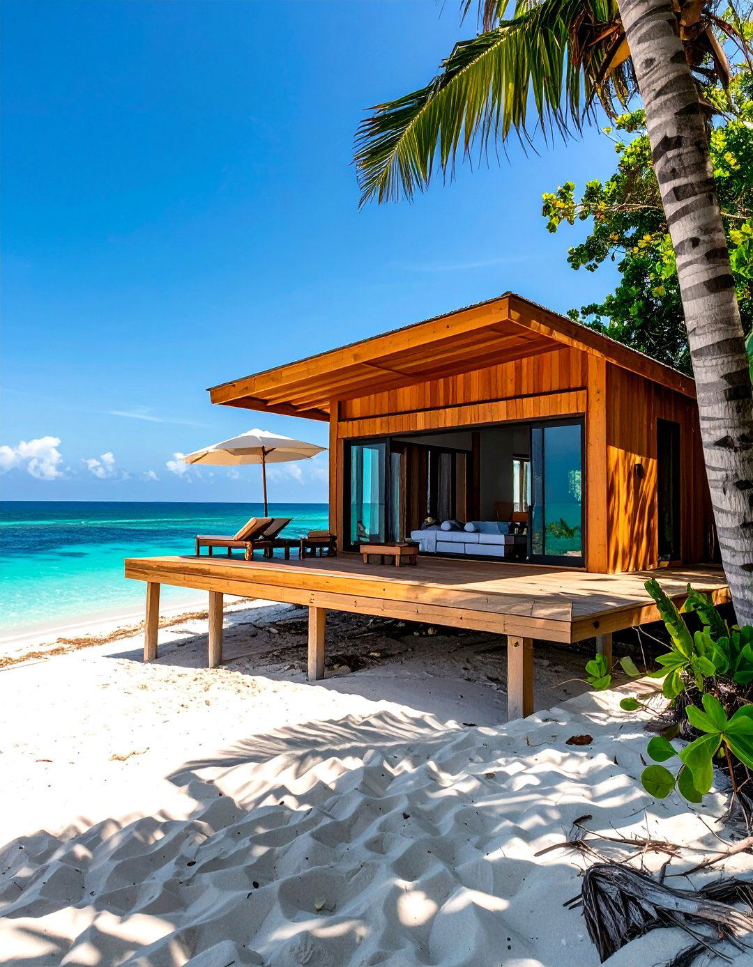 The Beachfront Bungalow - 30 minecraft house design ideas