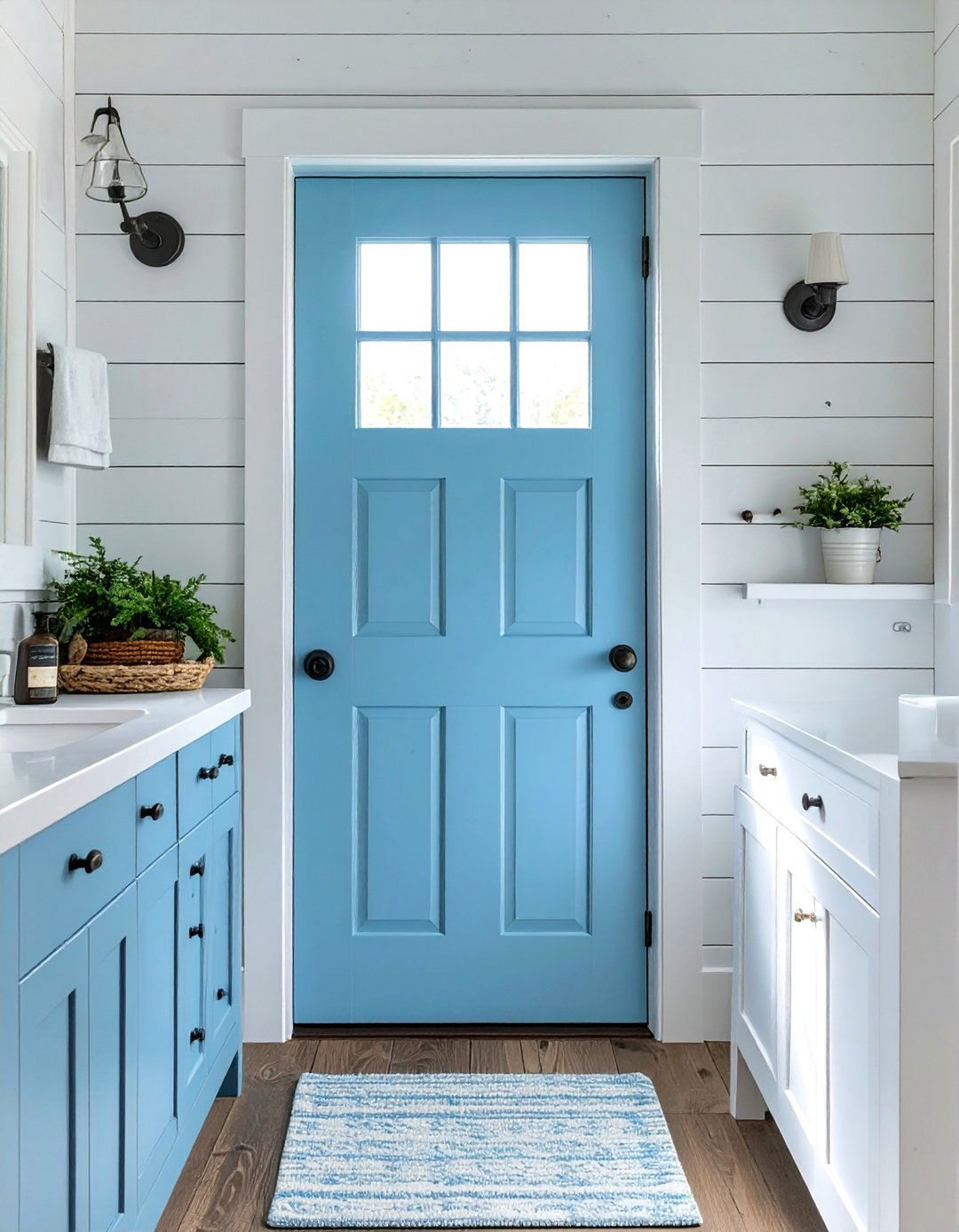 The Beadboard Bathroom Door - 30 bathroom door ideas