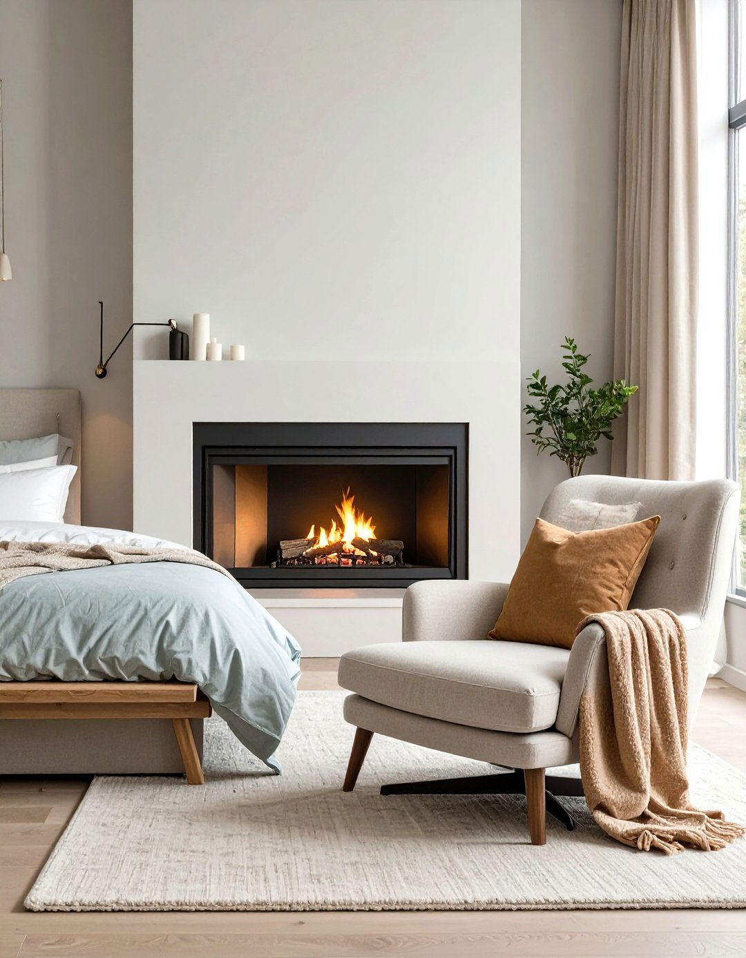 The Bedroom with a Fireplace - 30 cozy master bedroom ideas