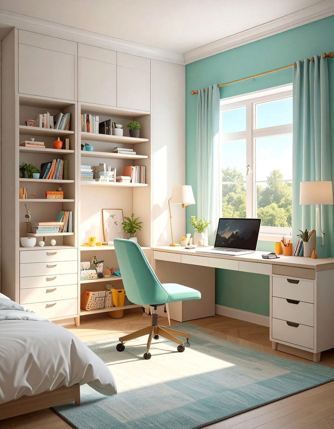 The Bedroom with a Workspace - 30 master bedroom layout ideas
