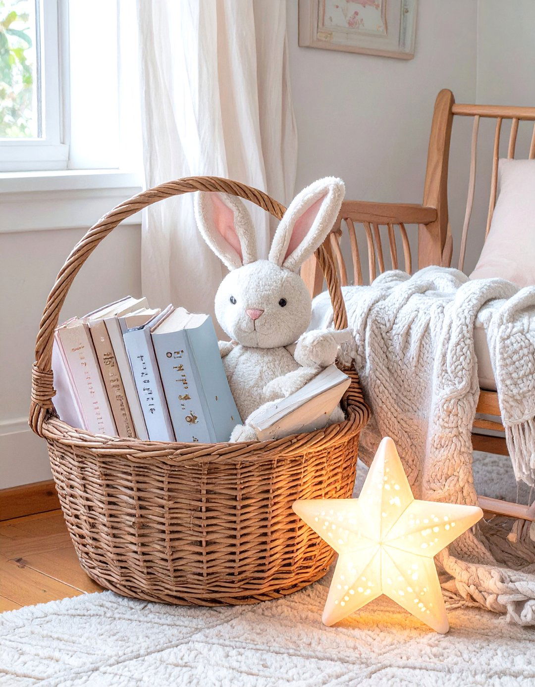 The Bedtime Stories Book Basket - 30 girl baby shower gift ideas
