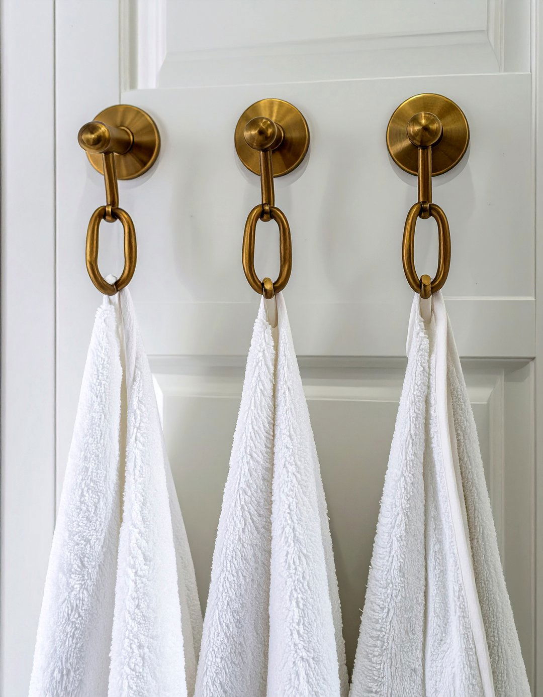 The Behind the Door Hooks - 30 bathroom towel ideas