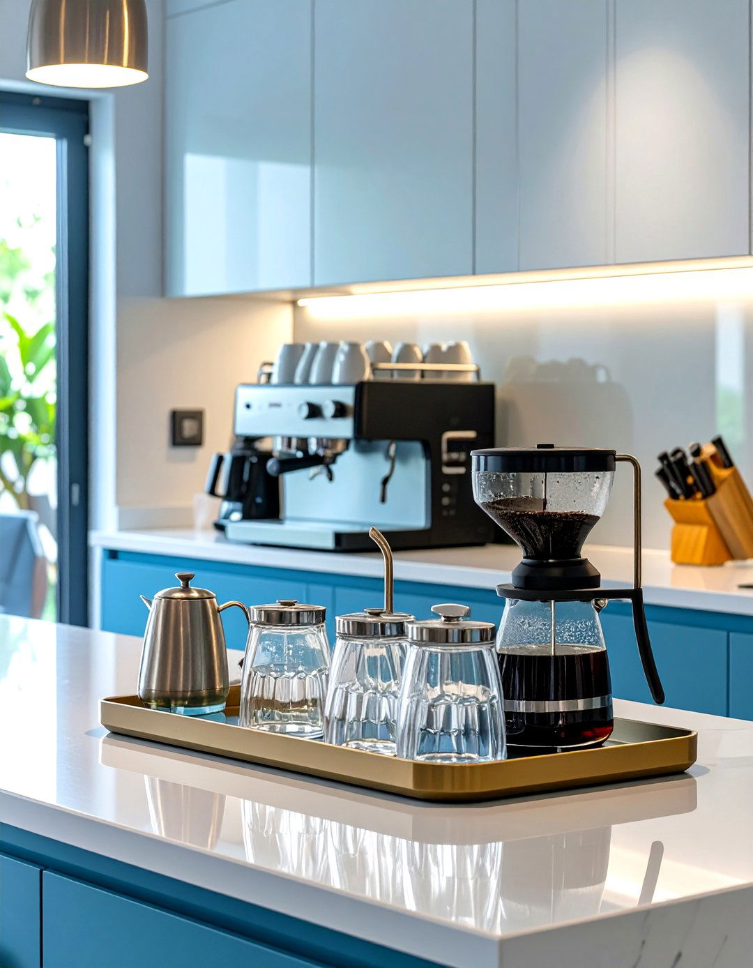 The Beverage Station Kitchen Island - 30 centerpiece kitchen island decor ideas