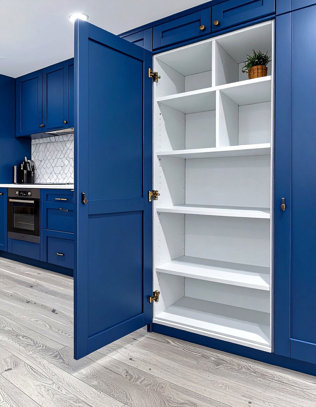 The Bi Fold Corner Door - 30 blind corner kitchen cabinet ideas