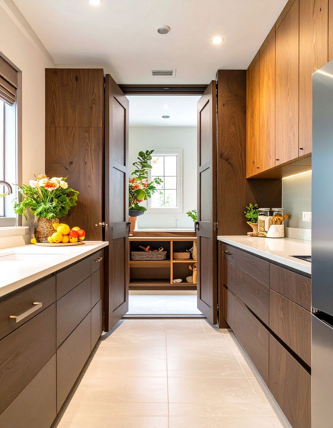 The Bi Fold Door Pantry - 30 hidden small walk in pantry ideas