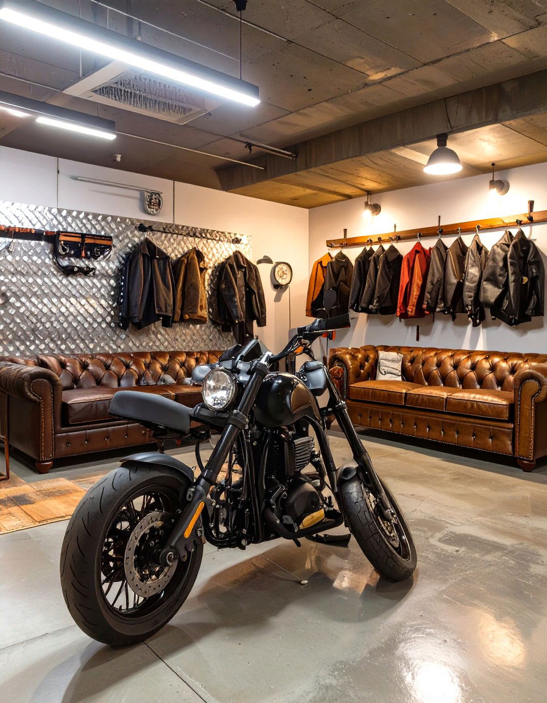 The Bikers Clubhouse Garage - 30 cool garage makeover ideas