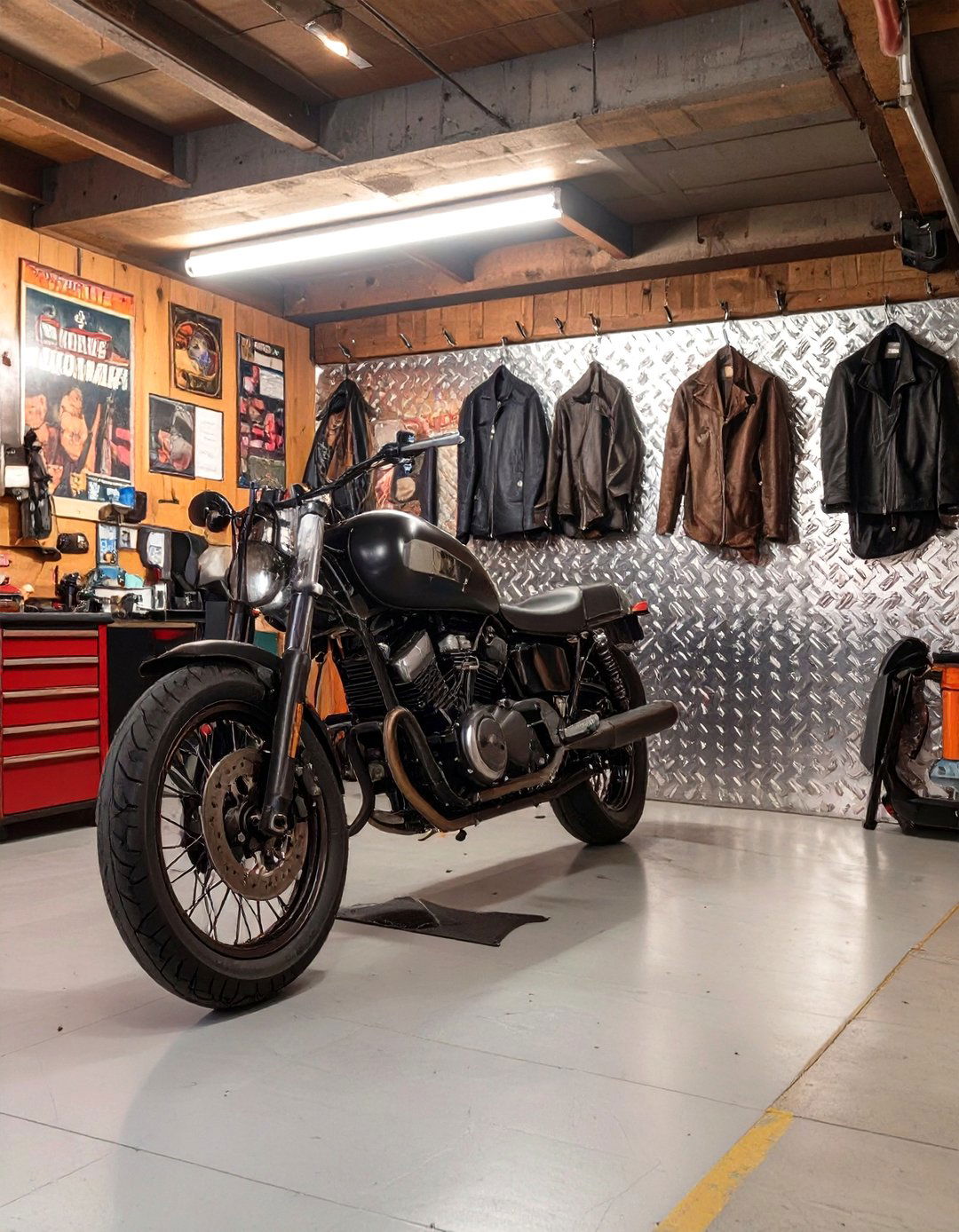 The Bikers Clubhouse Garage - 30 garage makeover ideas