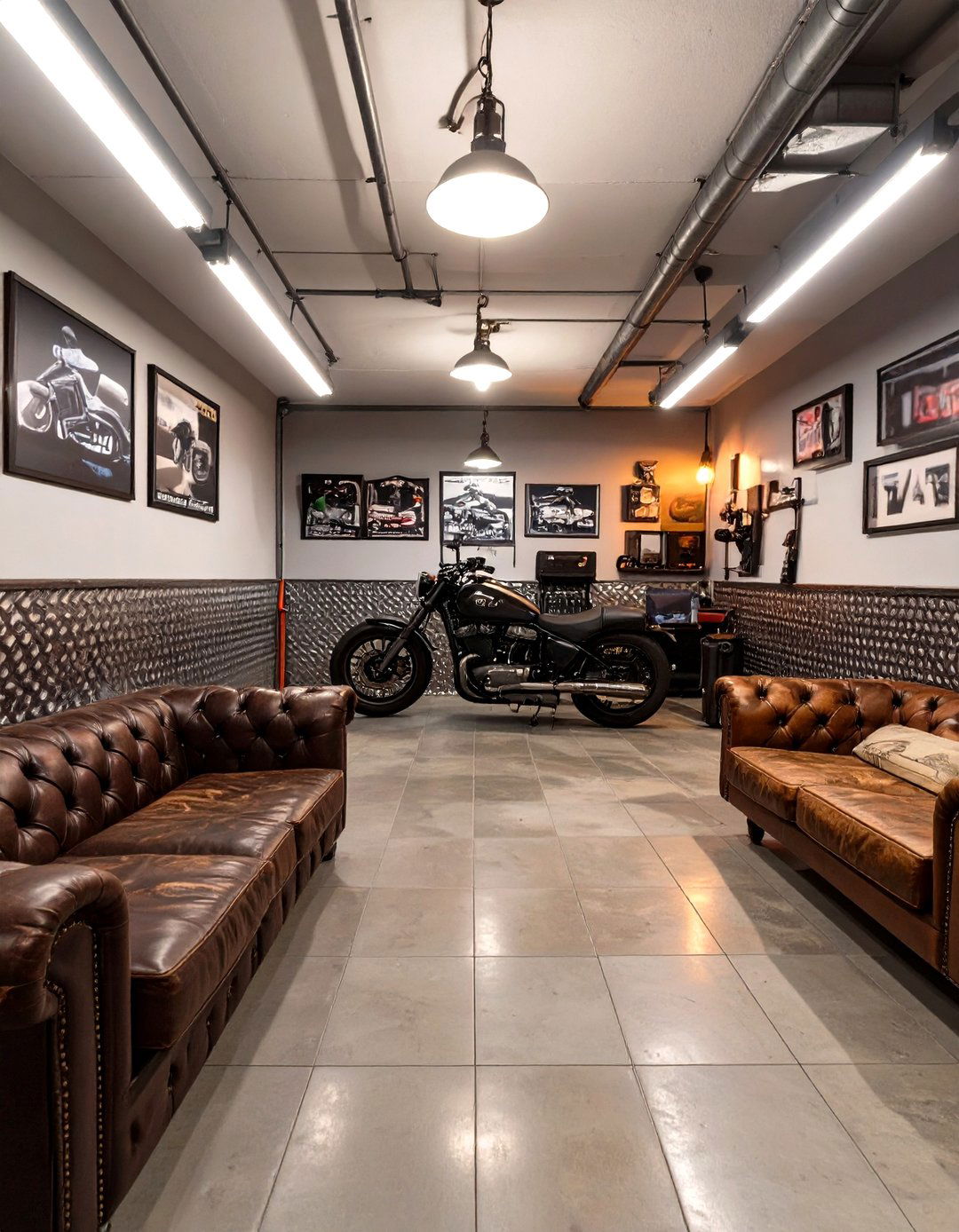 The Bikers Clubhouse Garage - 30 man cave ideas garage