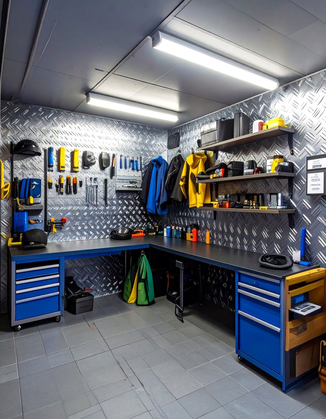 The Bikers Garage Corner - 30 low budget small man cave ideas