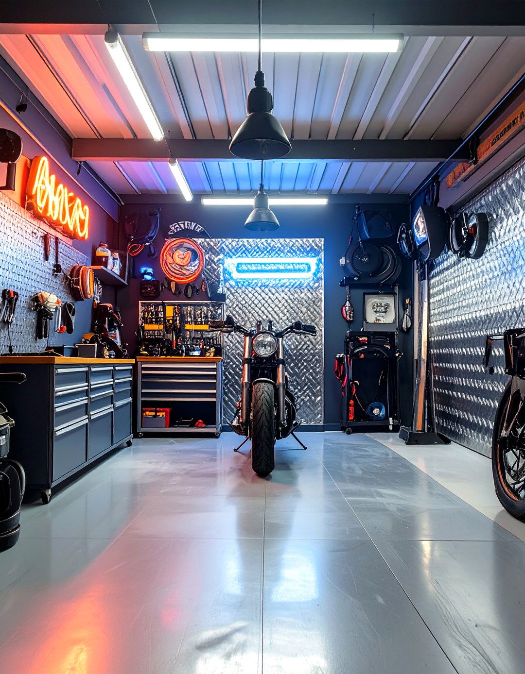 The Bikers Ultimate Motorcycle Den Garage - 30 garage setup ideas