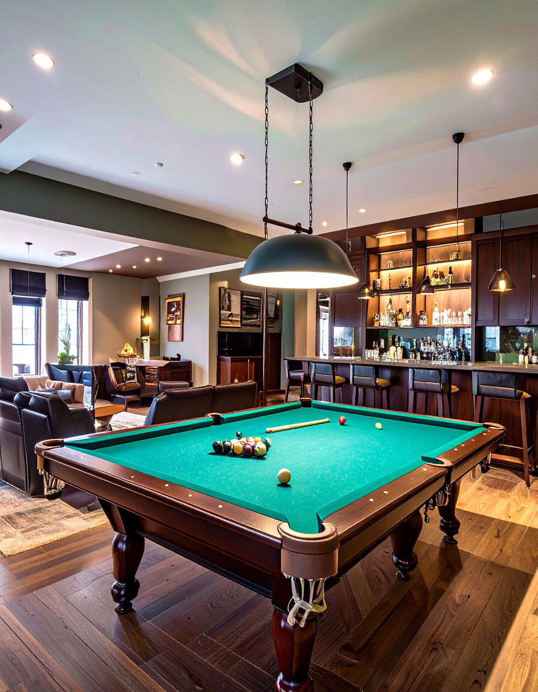 The Billiards Hall Man Cave - 30 cool man cave ideas