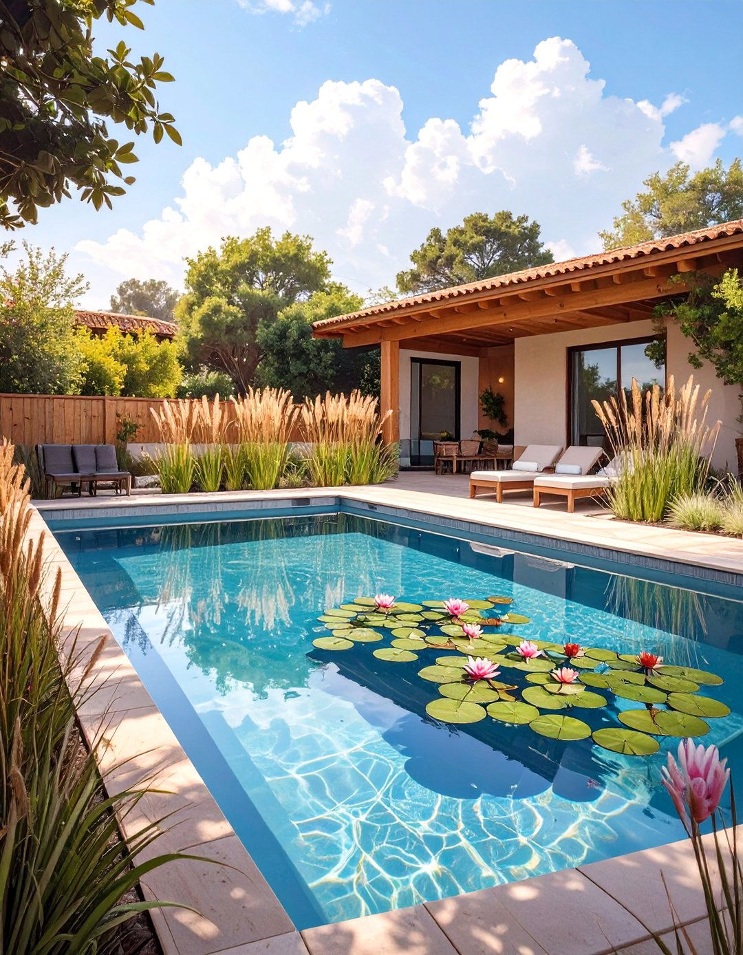 The Bio Filtered Natural Swimming Pool - 30 ai sustainable landscape design ideas