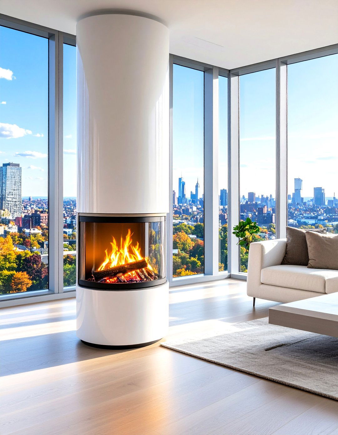 The Bioethanol Ventless Fireplace - 30 living room modern fireplace ideas