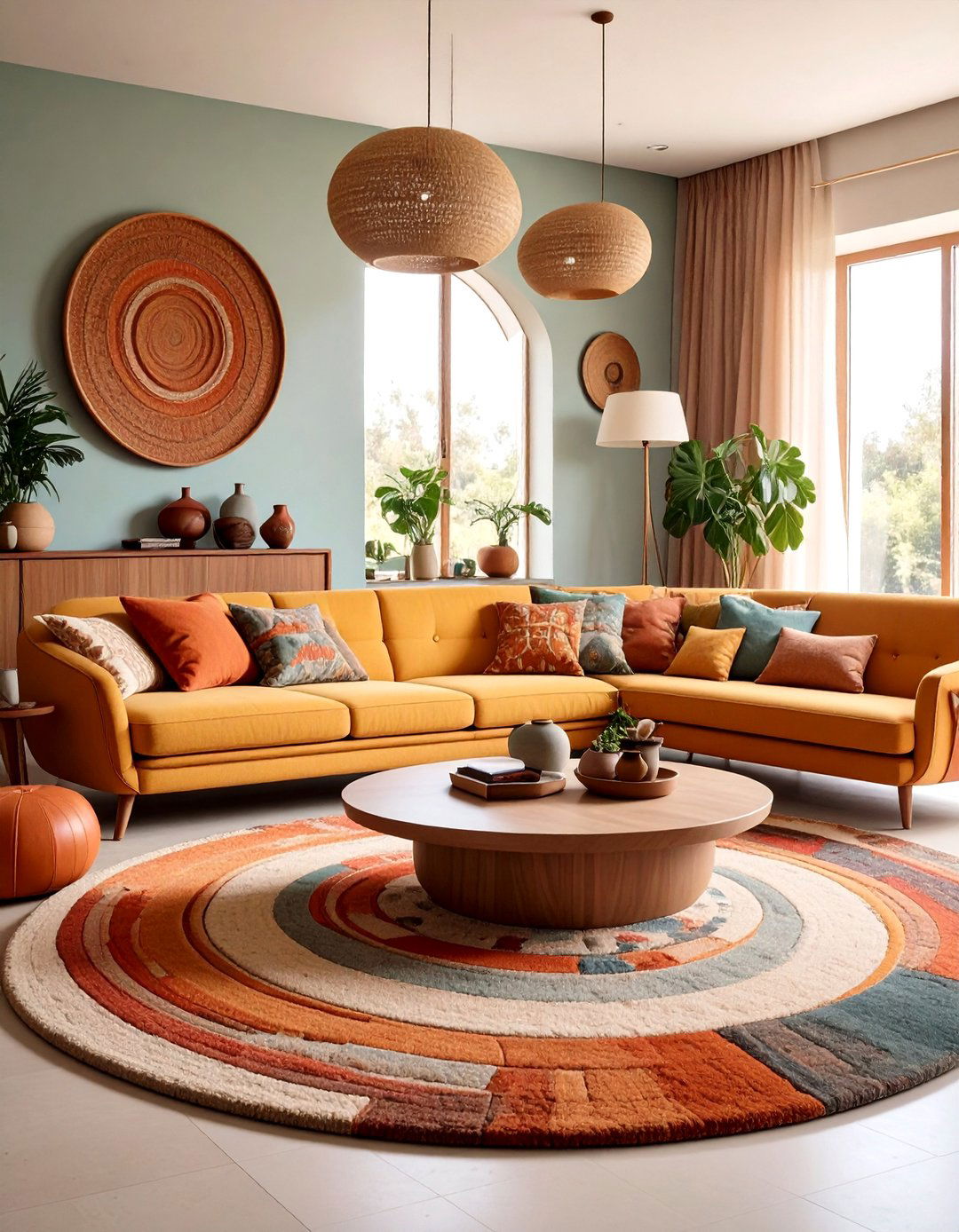 The Biomorphic Shape Inspired Living Space - 30 1950s interior design ideas