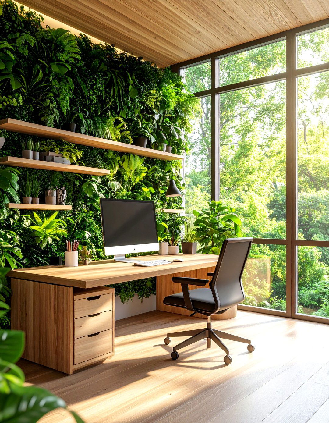 The Biophilic Design Home Office - 30 3d home design online ideas