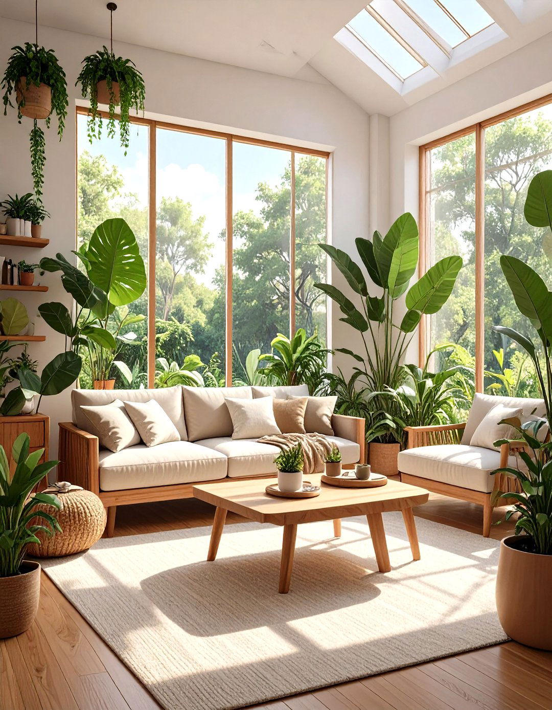 The Biophilic Design Living Room - 30 midcentury modern interior design ideas