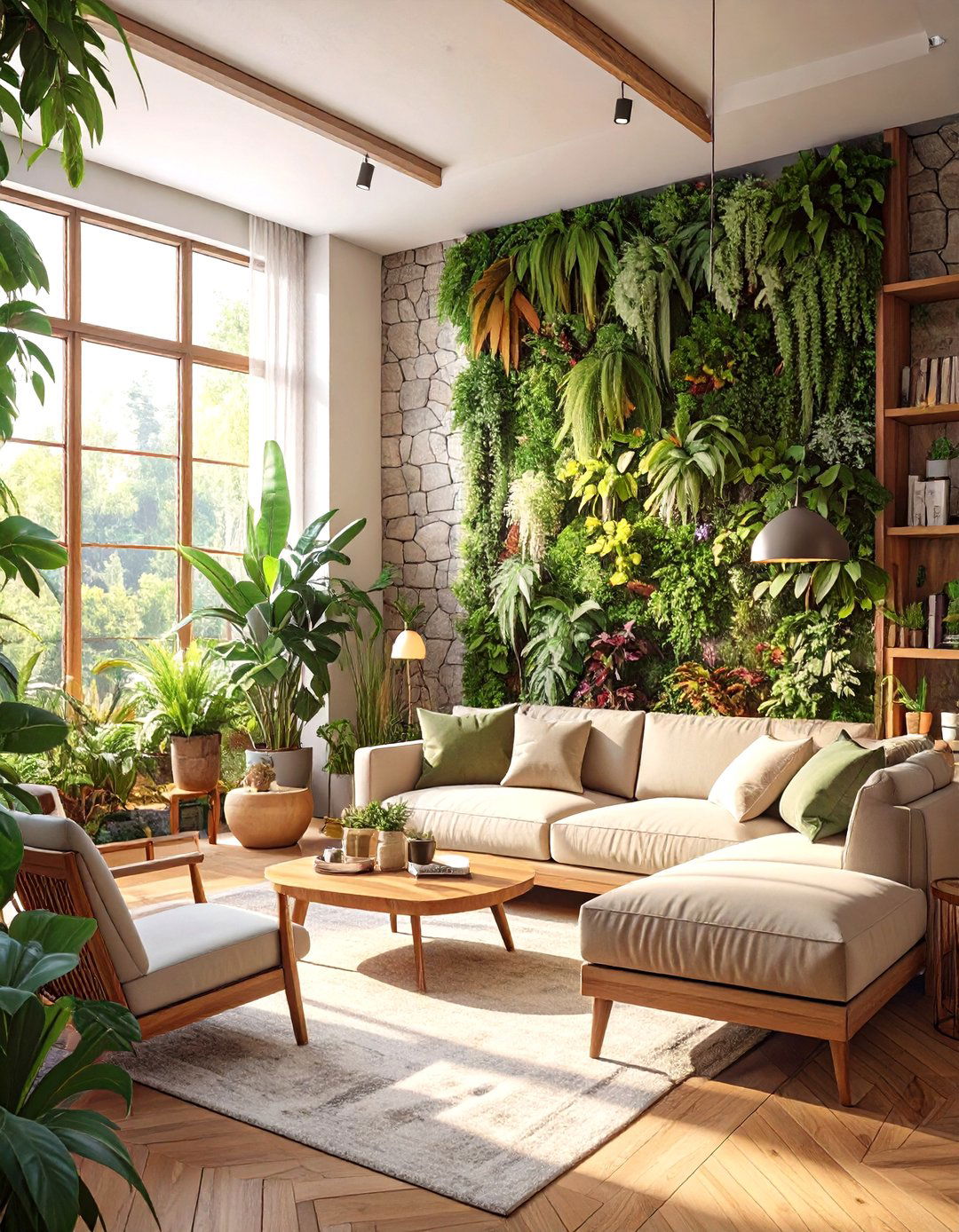 The Biophilic Design Living Room - 30 mid century living room ideas