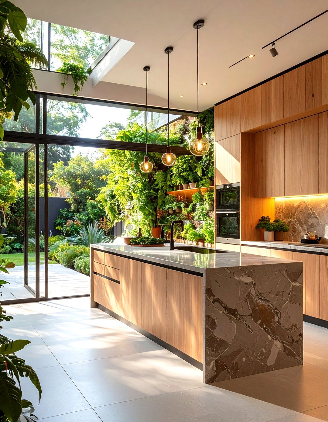 The Biophilic Indoor Outdoor Kitchen - 30 dream kitchen ideas