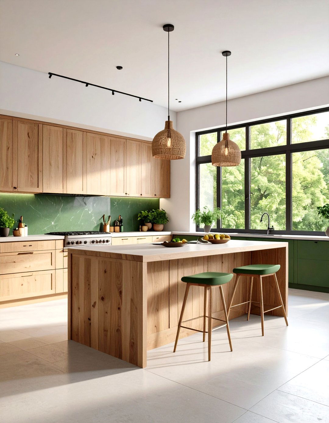 The Biophilic Kitchen Sanctuary - 30 kitchen cabinet ideas 2025