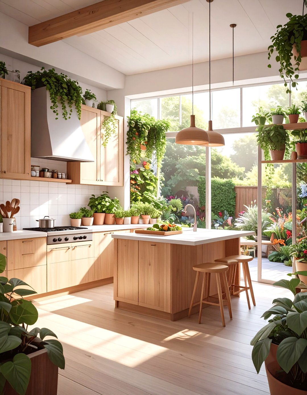 The Biophilic Living Kitchen - 30 open kitchen ideas