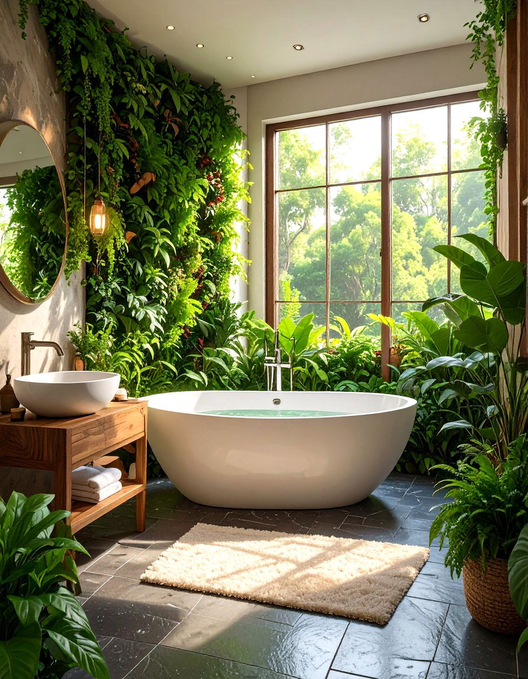 The Biophilic Master Bathroom Sanctuary - 30 luxury modern luxury master bathroom ideas