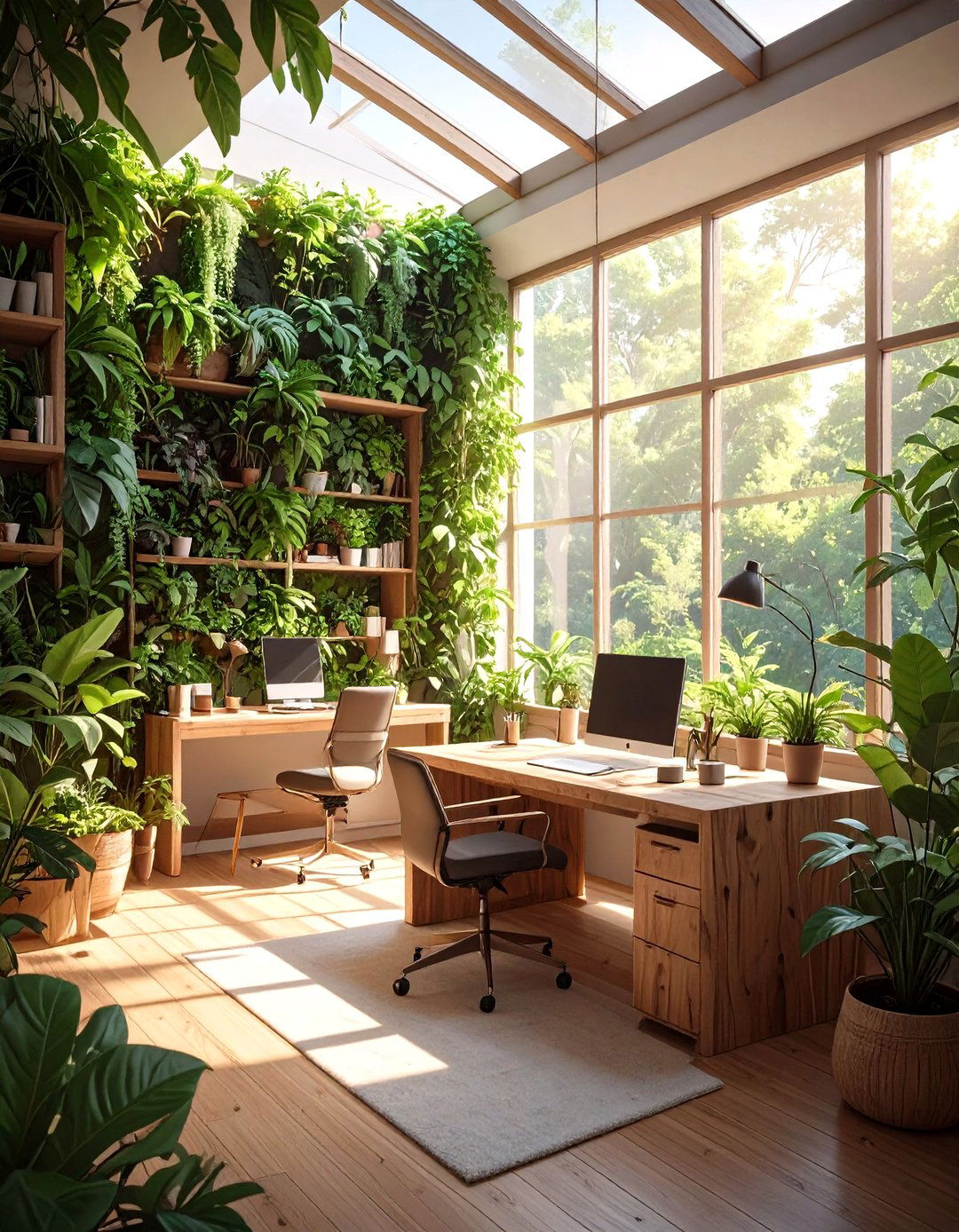 The Biophilic Nature Inspired Office - 30 office set up ideas
