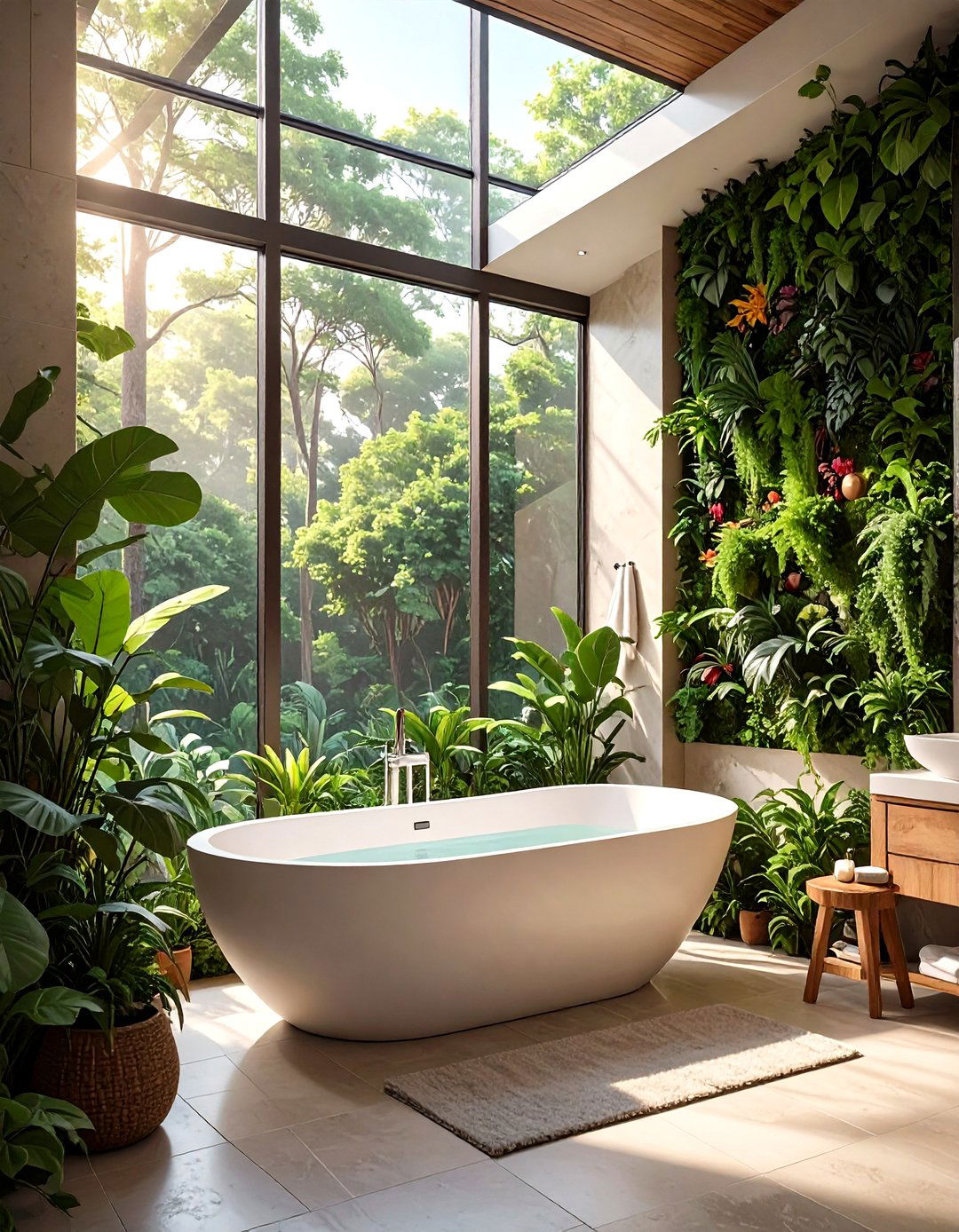 The Biophilic Nature Lovers Bathroom - 30 master bathroom remodel ideas