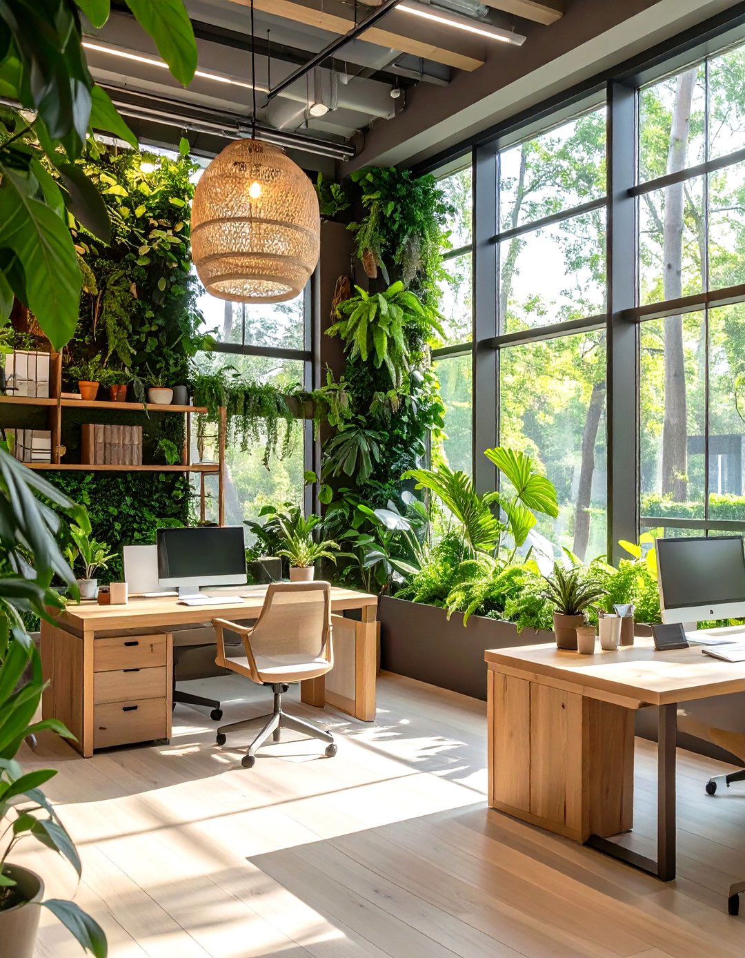 The Biophilic Office Sanctuary - 30 office decorating ideas for work