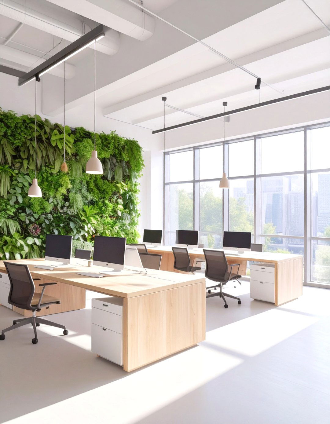 The Biophilic Office Sanctuary - 30 modern office interior design ideas