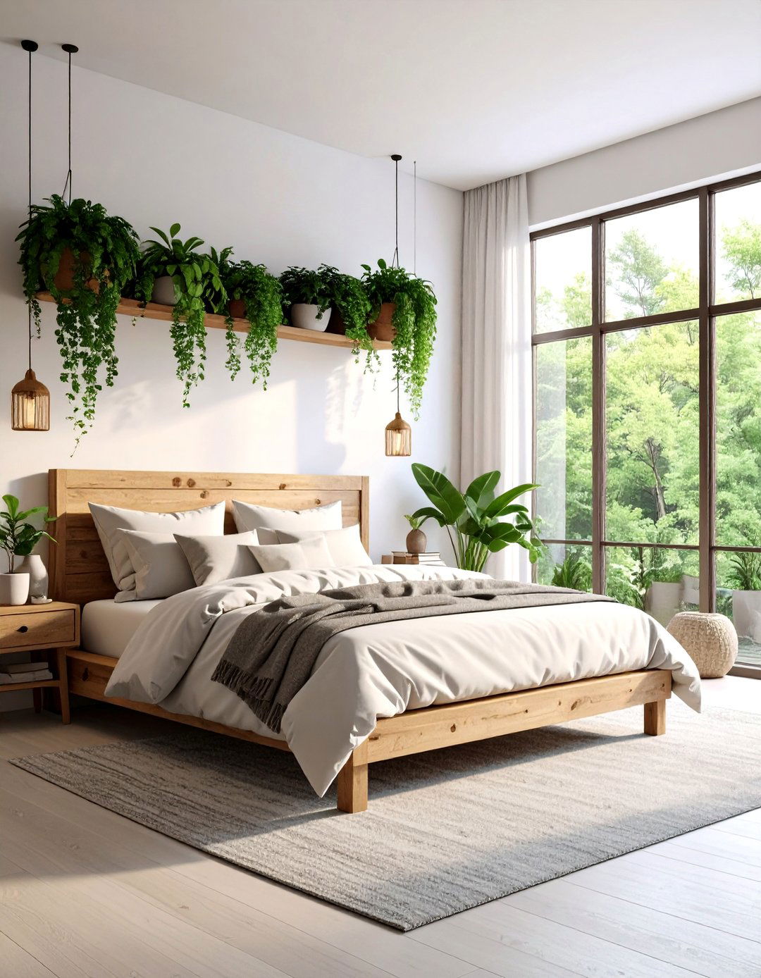 The Biophilic Sanctuary Bedroom - 30 2025 bedroom trends