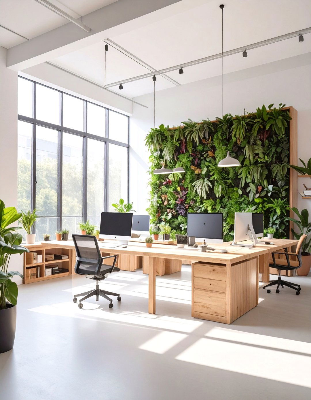 The Biophilic Sanctuary Office - 30 office decoration ideas for work