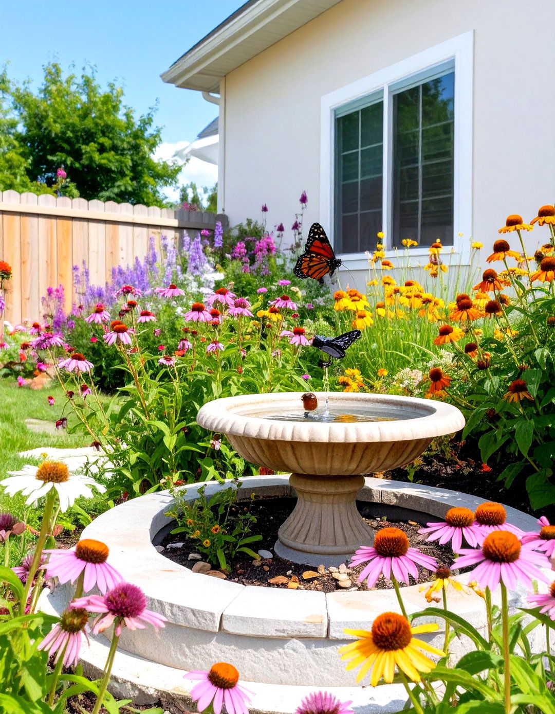 The Bird and Butterfly Haven - 30 curb appeal front yard landscaping ideas