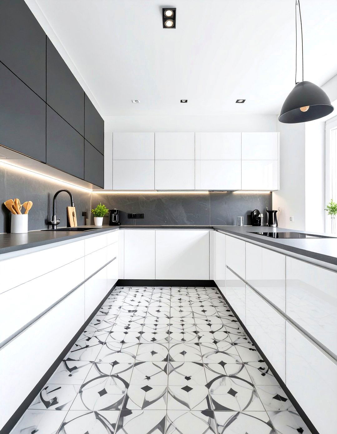 The Black And White Contrast Kitchen - 30 design kitchen online ideas