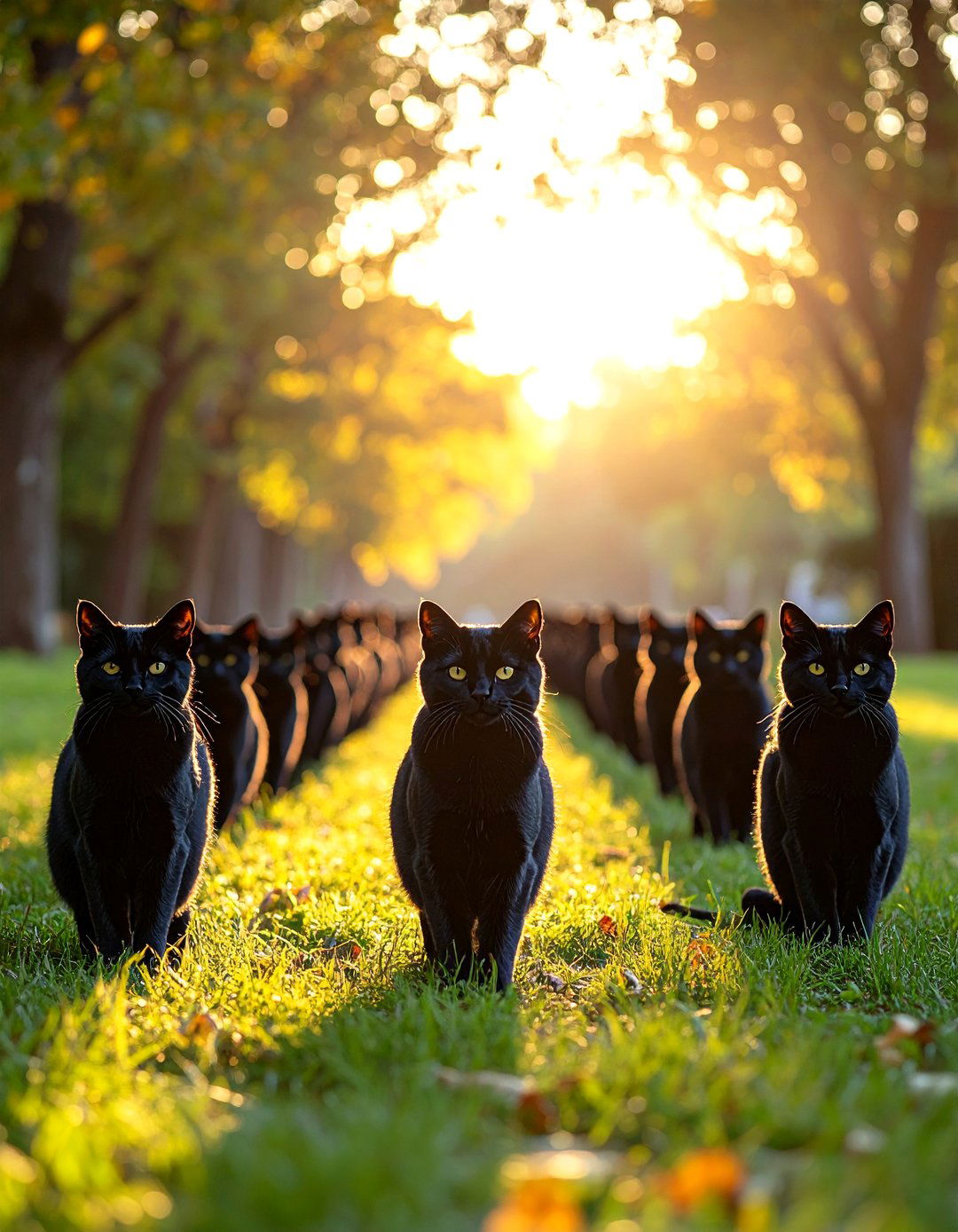 The Black Cat Bad Omen Alley - 30 halloween outdoor decor ideas