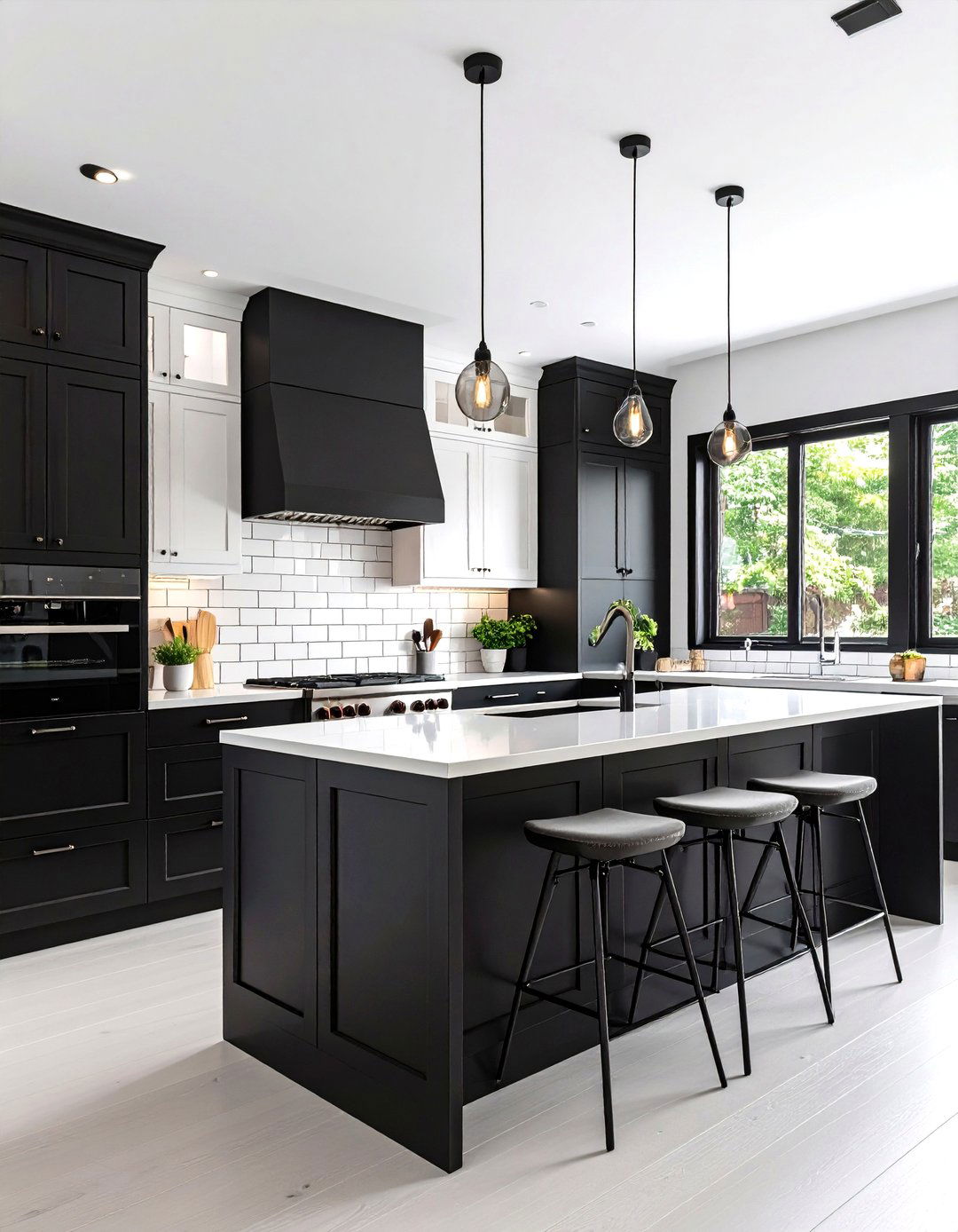 The Black and White Kitchen - 30 kitchen remodeling ideas