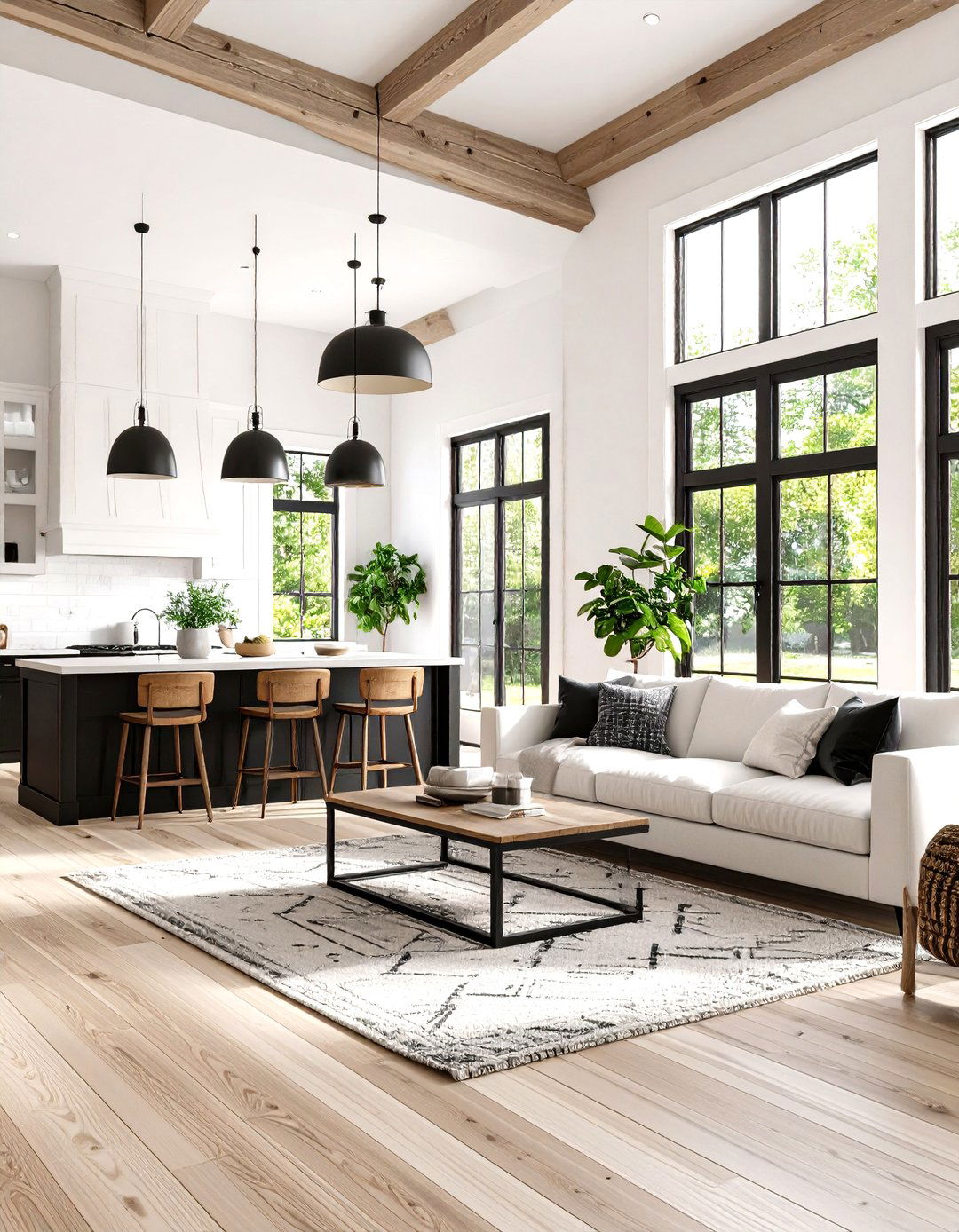 The Black and White Modern Farmhouse - 30 farm house design ideas