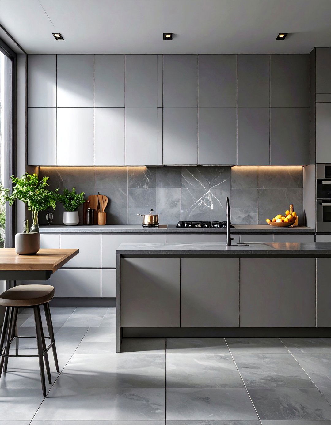 The Blended Grout and Paint Edge - 30 backsplash edge trim ideas