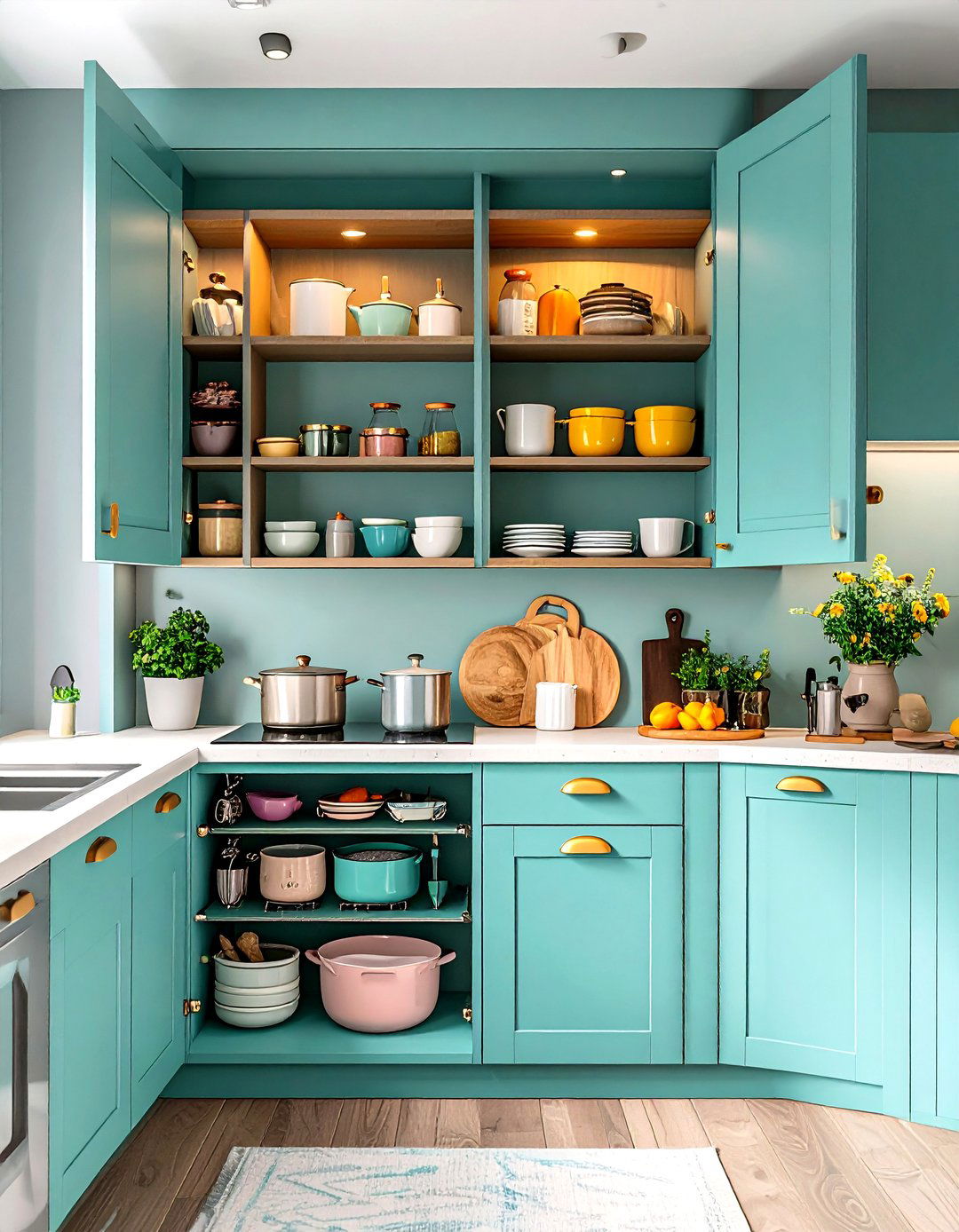 The Blind Corner Cabinet Solution - 30 kitchen corner ideas