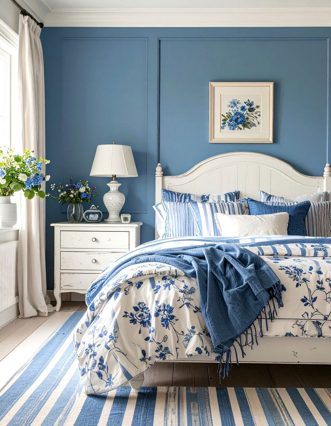 The Blue and White Provenal Bedroom - 30 french country bedroom ideas