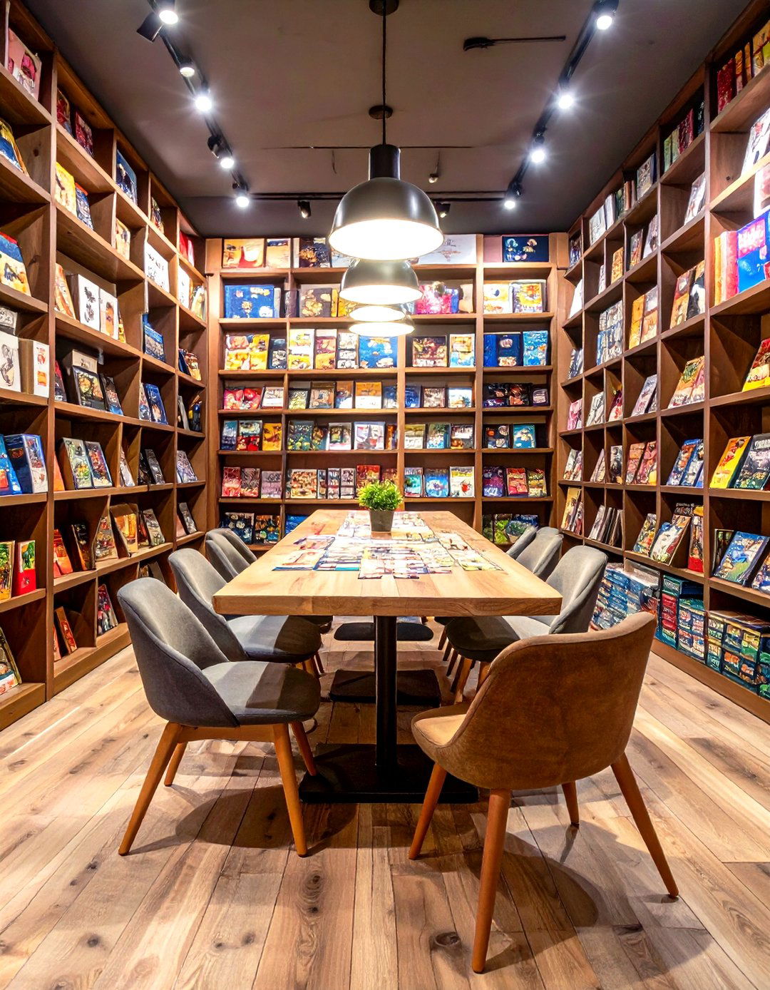 The Board Game Cafe Game Room - 30 game room decor ideas