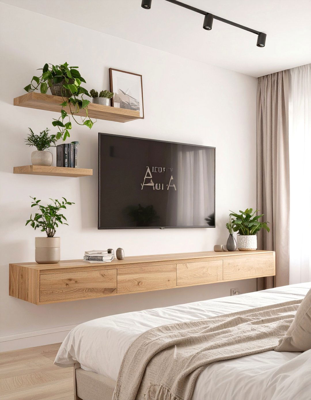 The Board and Batten Classic Bedroom Wall - 30 master bedroom tv wall ideas