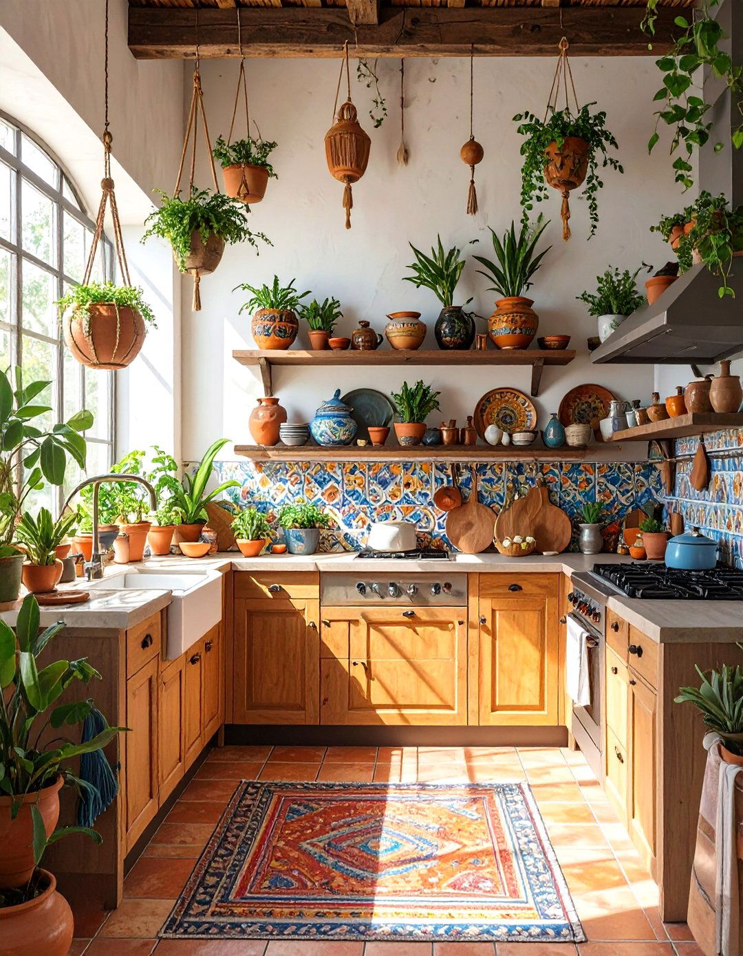 The Bohemian AI Kitchen - 30 ai kitchen remodel ideas