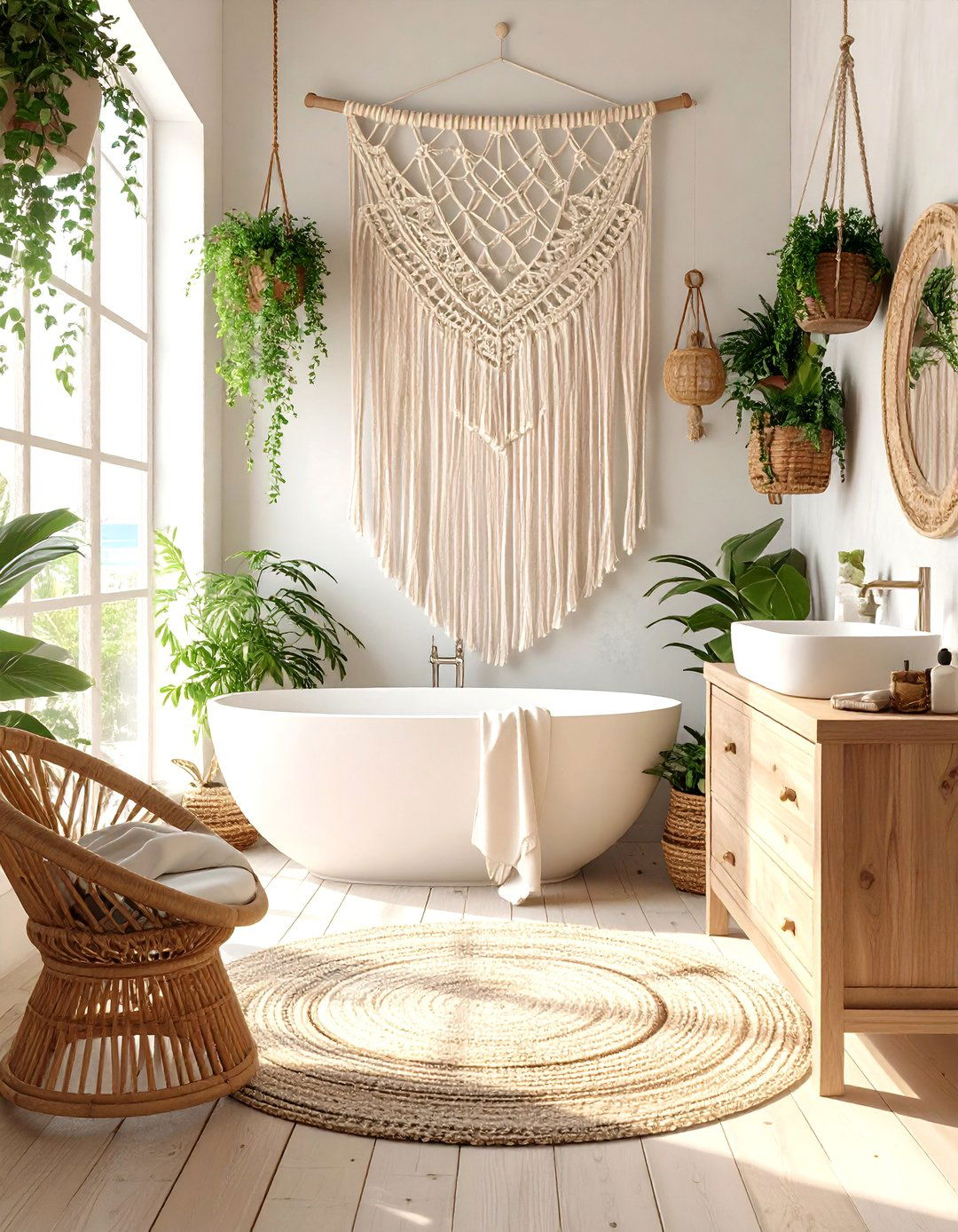The Bohemian Beach Bathroom - 30 ai coastal bathroom ideas
