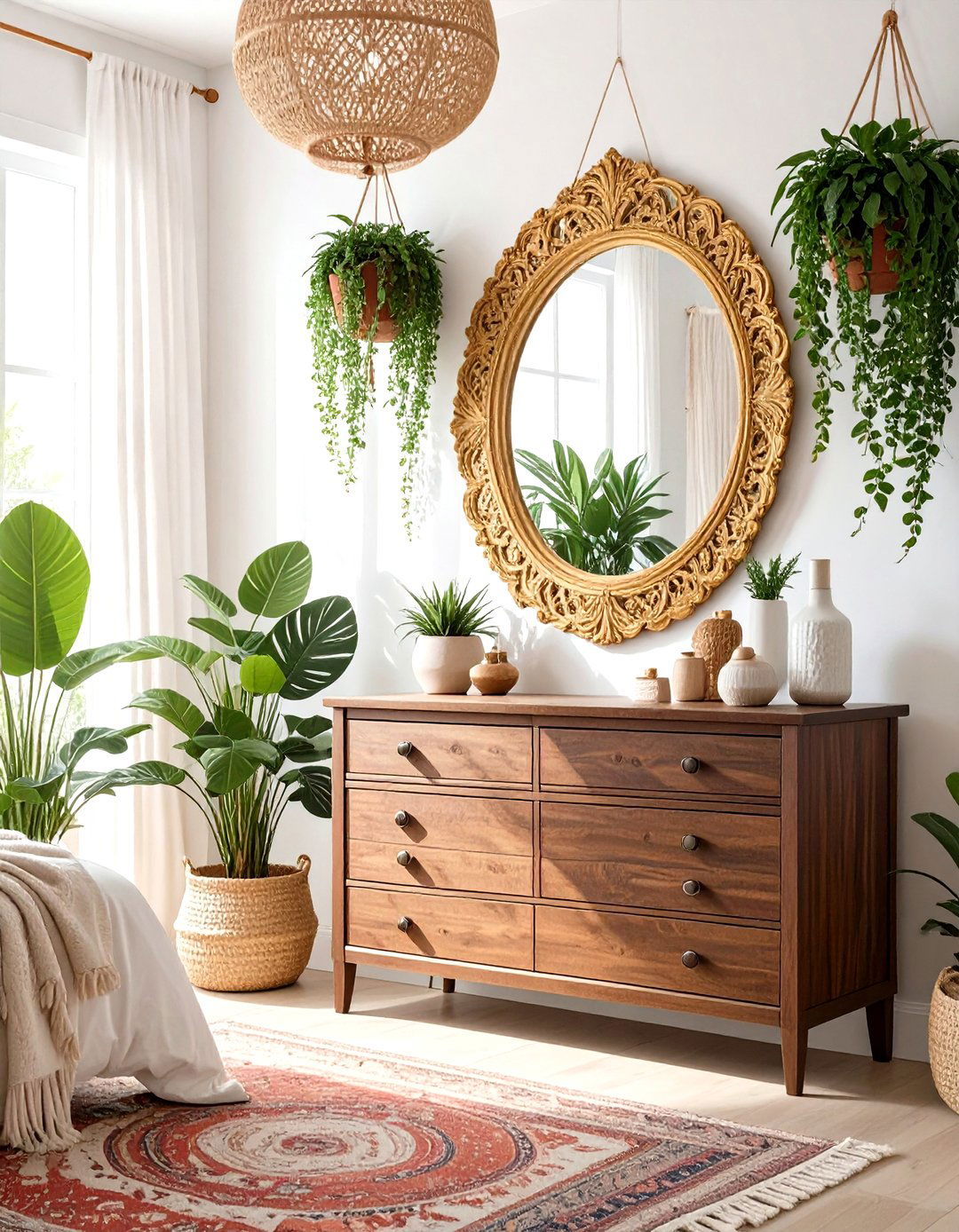 The Bohemian Bedroom Escape - 30 master bedroom dresser decor ideas