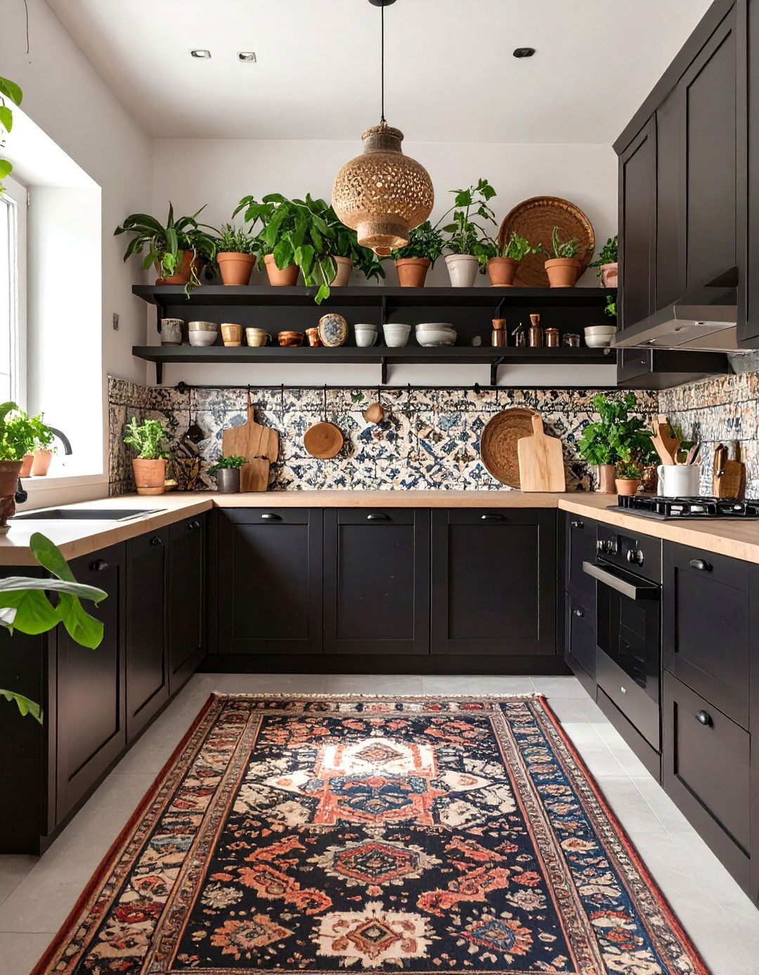 The Bohemian Black Kitchen