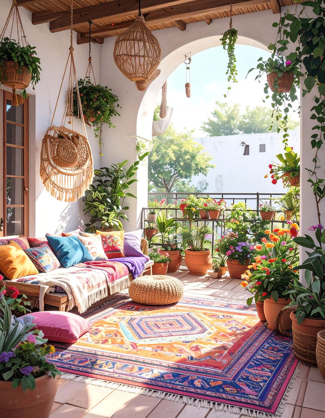 The Bohemian Bungalow Vibe - 30 backyard patio enclosure ideas