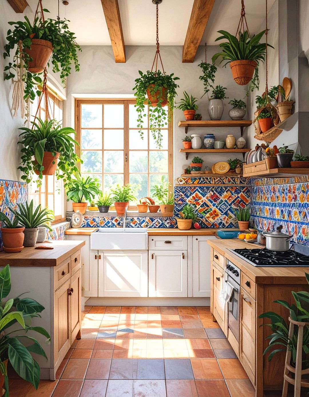 The Bohemian Cabin Kitchen - 30 cabin kitchen ideas