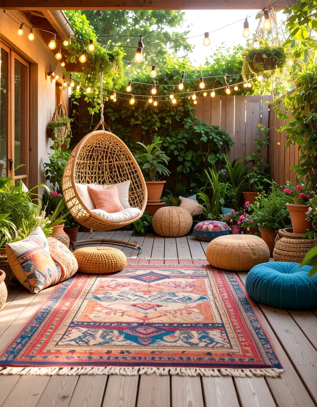 The Bohemian Chic Backyard Lounge - 30 cool backyard ideas