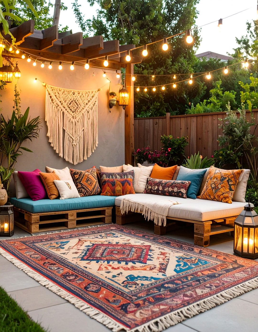 The Bohemian Chic Backyard Lounge - 30 design your backyard online free ideas