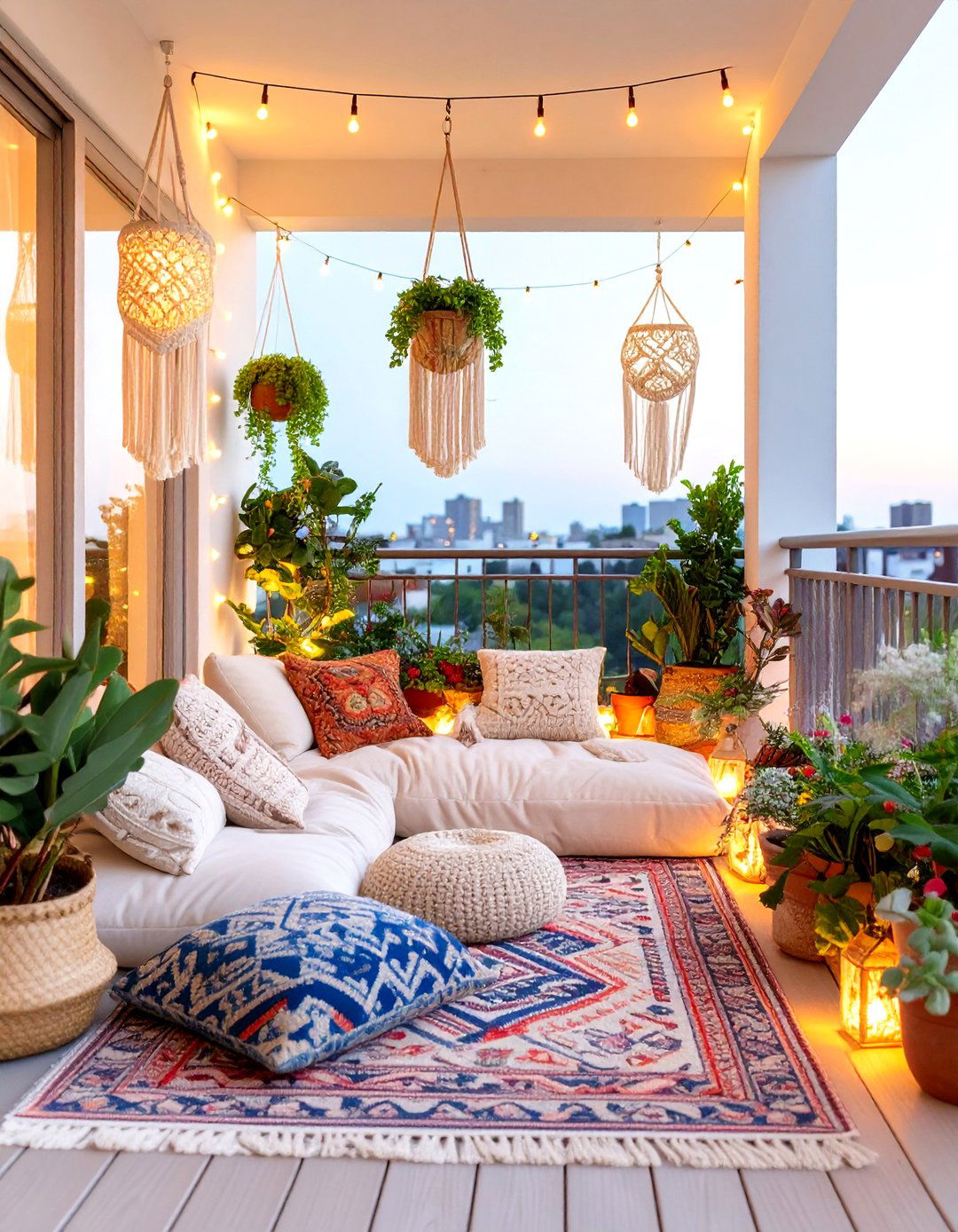 The Bohemian Chic Balcony Garden - 30 balcony garden ideas